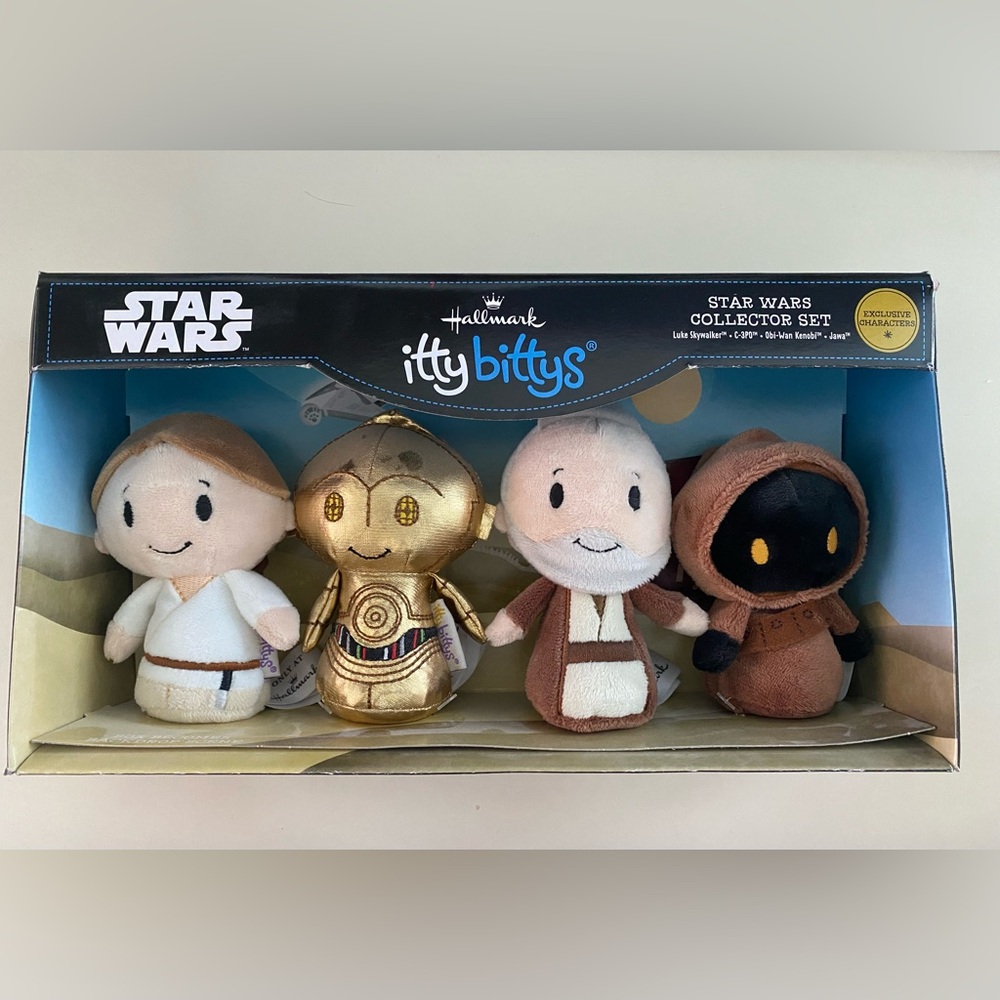 RETIRED Hallmark Itty Bitty’s - Star Wars Collector Set - Exclusive Characters.